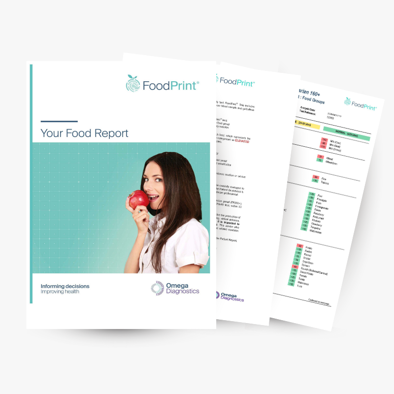 FoodPrint 160 Vegetarian sample report pages