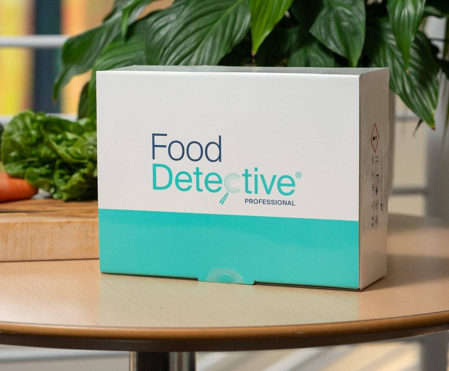 FoodDetective box with vegetables in background