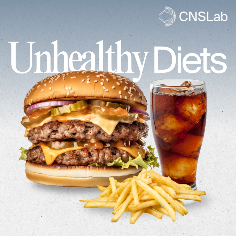 Unhealthy diets burger soda fries